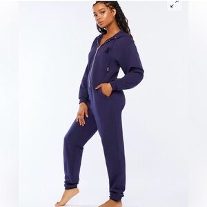Savage X Fenty Navy Hooded Jumpsuit
